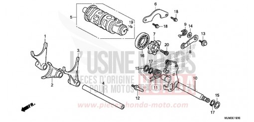 GEARSHIFT DRUM VFR800FE de 2014